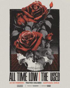 All Time Low The Used Afiche 2023