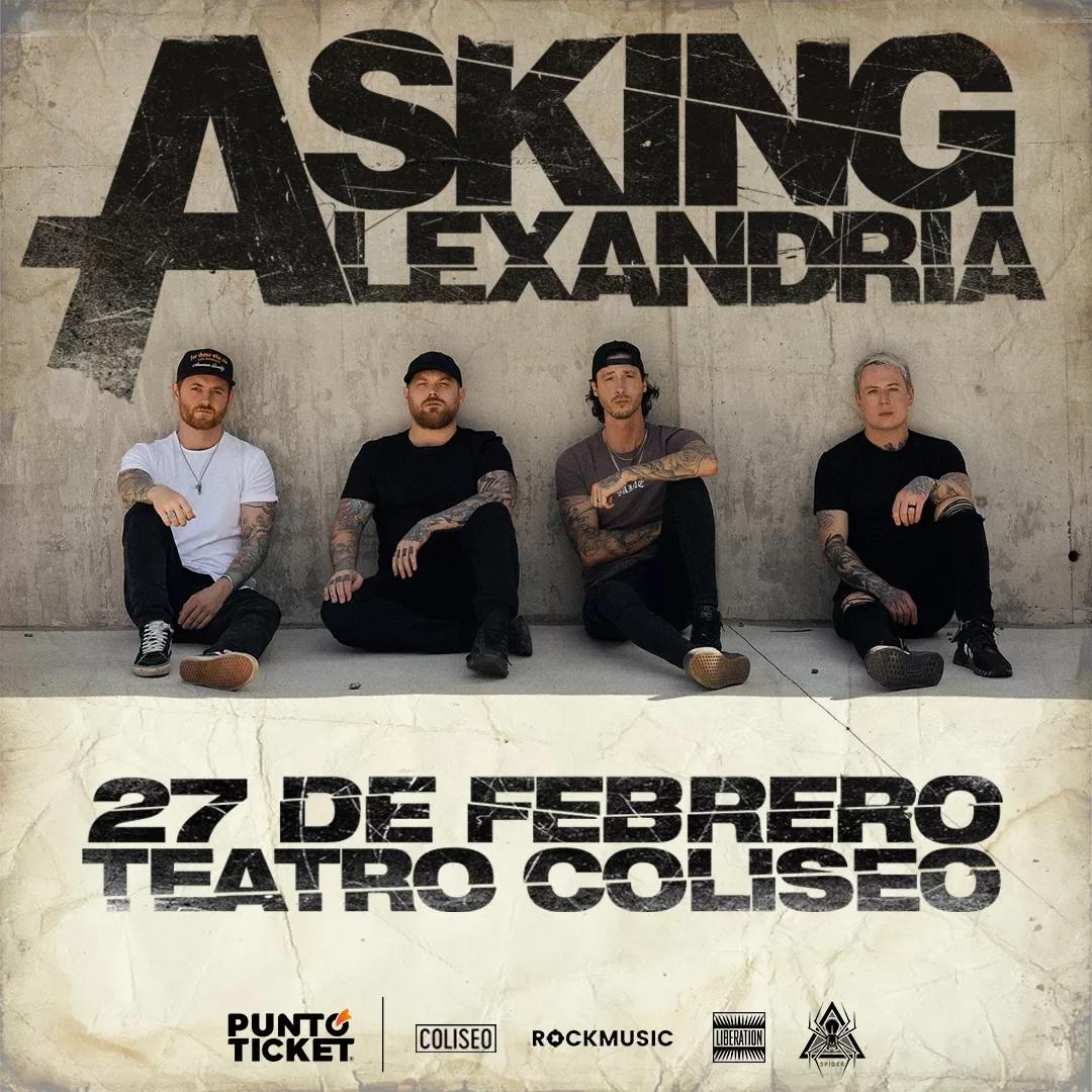 Asking Alexandria Flyer Chile 2024